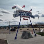Foto: Schild des Kilometer 0 des Alaska Highways